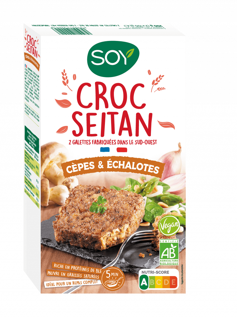 Produit Croc’Seitan Cèpes & Echalotes