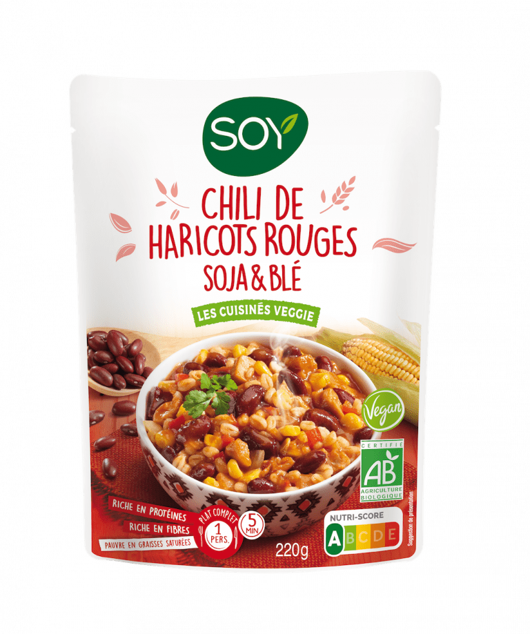 Produit Doy Chili de Haricots Rouges , Soja et Blé