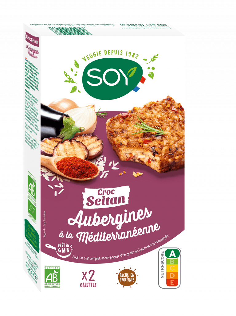 Produit Croc’Seitan Aubergines à la Méditerranéenne