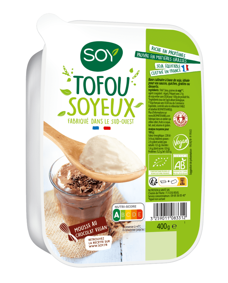 Mousse chocolat et zestes d'orange au tofu soyeux - Recette Ptitchef