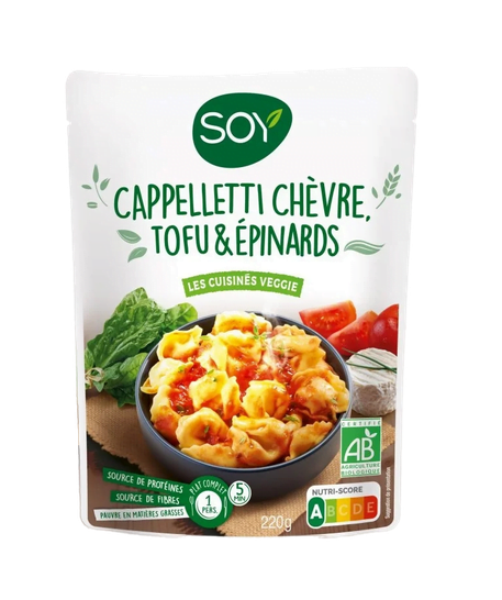 Produit Doy Cappelletti Chèvre, Tofu & Epinards