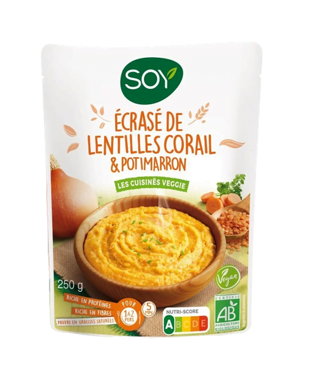Produit Doy Ecrasé de Lentilles corail, Potimarron & Carottes