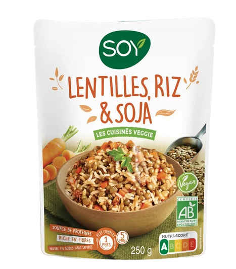 Produit Doy Lentilles, Riz & Soja