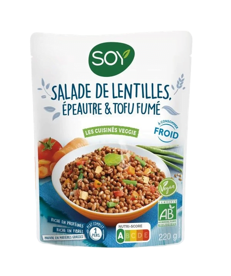 Produit Doy Salade de Lentilles, Epeautre & Tofu fumé