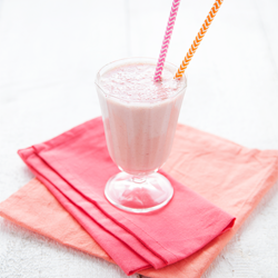 recette Milkshake fraise, banane & vanille