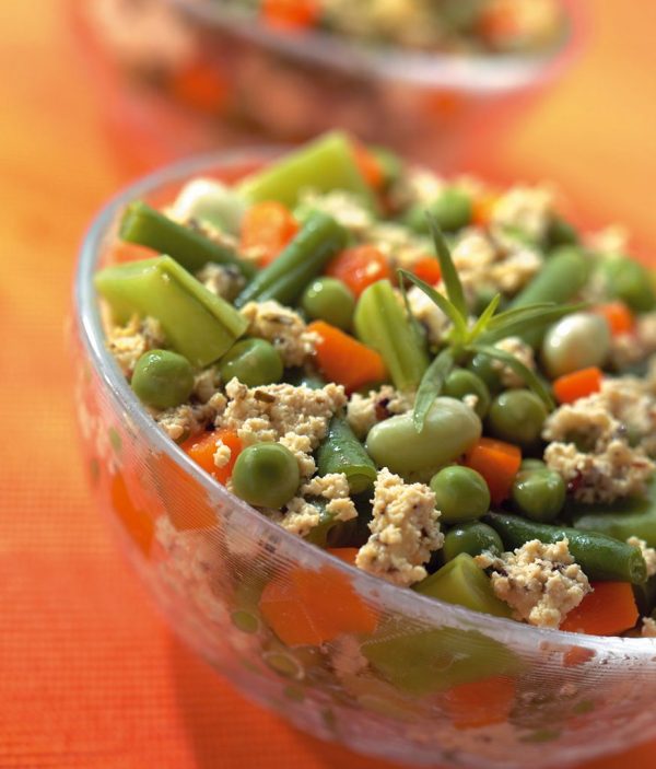 recette Macédoine de petits légumes au tofu