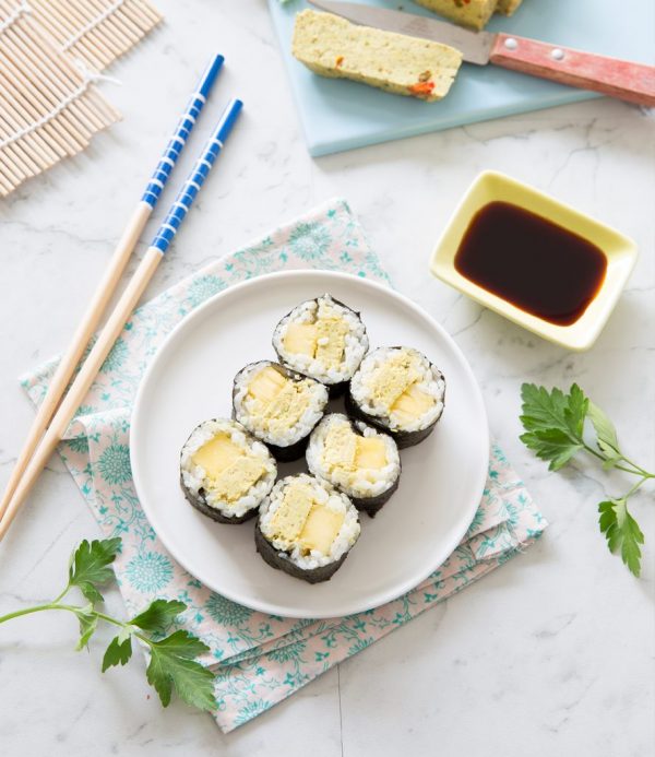 recette Makis au tofu, ananas & curry