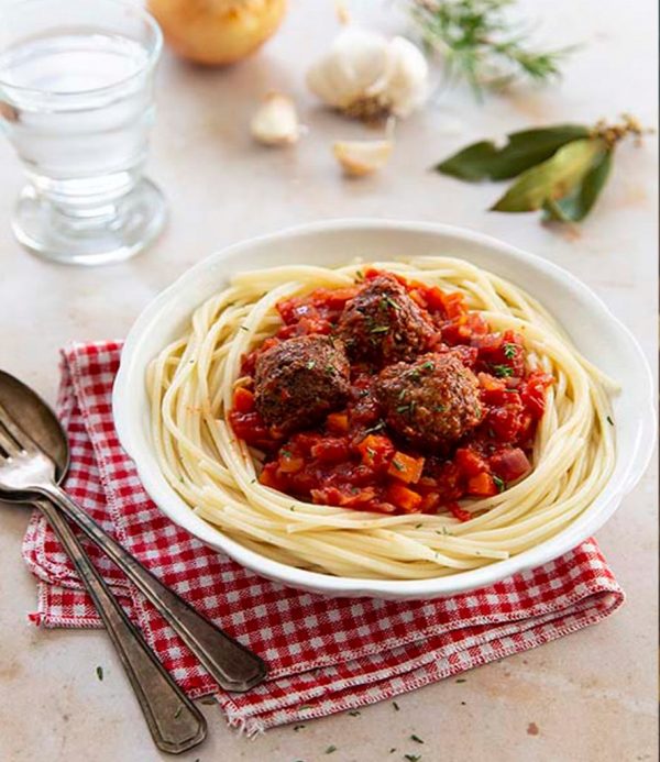 recette Spaghetti tomate & boulettes vegan
