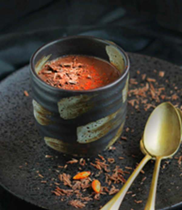 recette Crème onctueuse, chocolat et piment