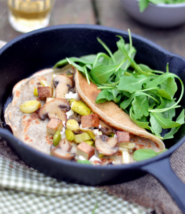 recette Crêpe forestière aux champignons