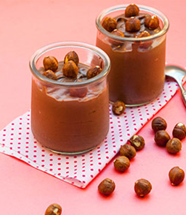 recette Mousse chocolat & noisettes