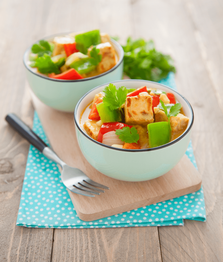 recette Curry de tempeh au lait de coco