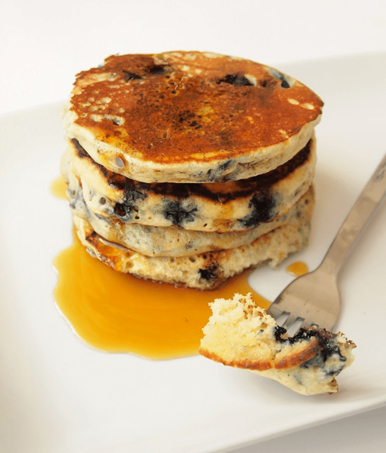 recette Pancakes vanille et myrtilles