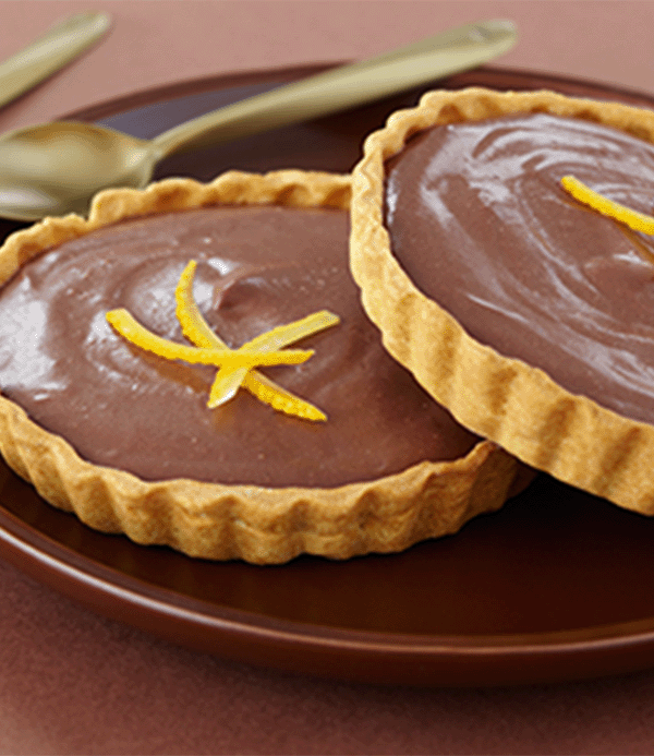 recette Tarte chocolat oranges confites