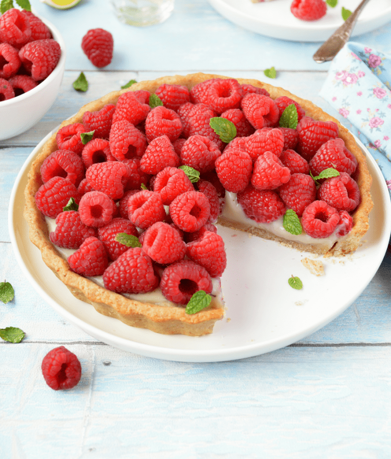 recette Tarte aux framboises