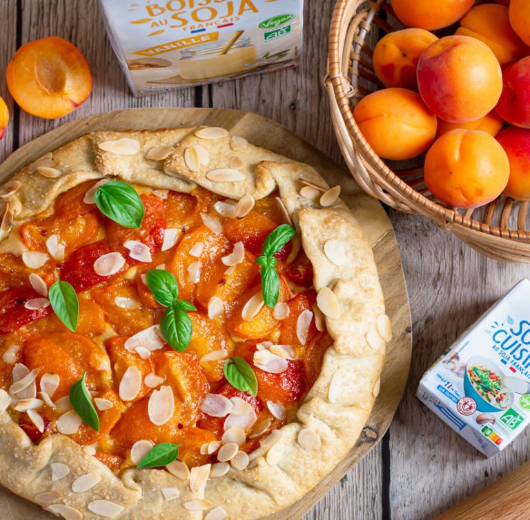 recette Tarte rustique aux abricots et à la crème d’amandes