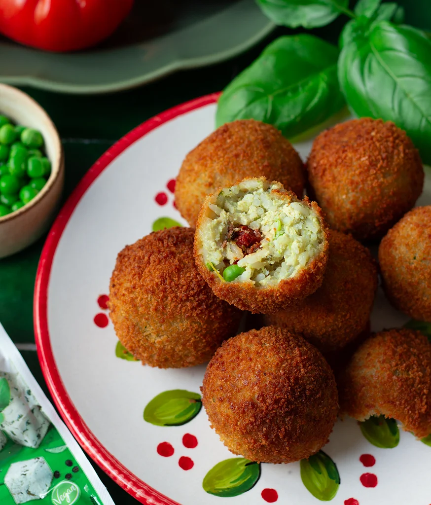 Arancini verts au tofu aux herbes